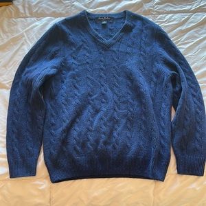 Brooks Brothers youth Small navy blue cashmere sweater